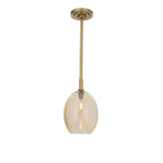 Artemis Pendant Single (Natural Brass with Champagne Glass) Pendants Regina Andrew