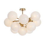 Shine Flush Mount (Natural Brass with Swirl Glass) Flush Mount Regina Andrew