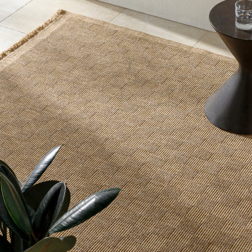 Mitchell Natural Checkered Outdoor Rug 0-patterned rugs Surya