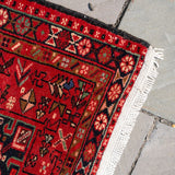 2'4" x 6'3" Vintage Persian Heriz Rug RUGS - vintage Rug & Weave Rugs