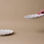 Organic Ruffle Edge Stoneware Serving Platter Serving Trays Indaba