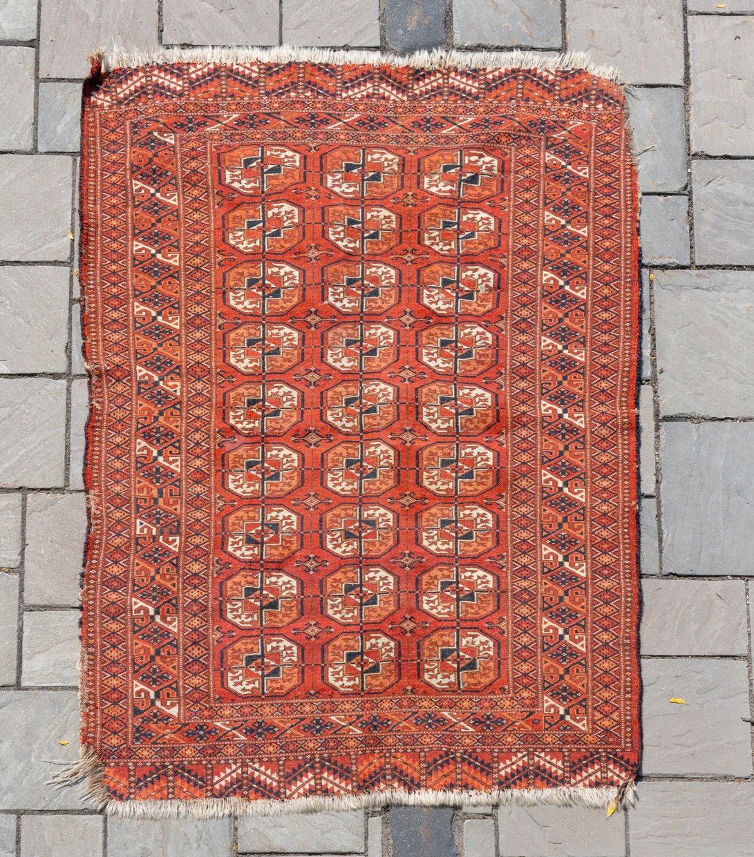 3'4" x 4'7" Antique Caucasian Rug RUGS - vintage Rug & Weave Rugs