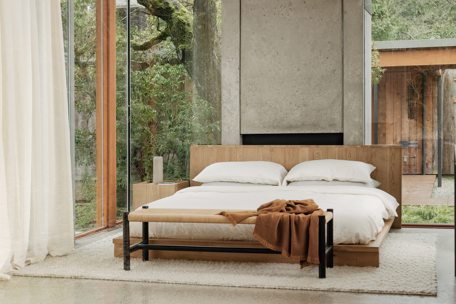 Lath King Bed Beds Moe's Furniture