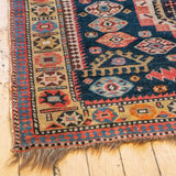3'6 x 5'4 Antique Caucasian Rug RUGS - vintage Rug & Weave Rugs