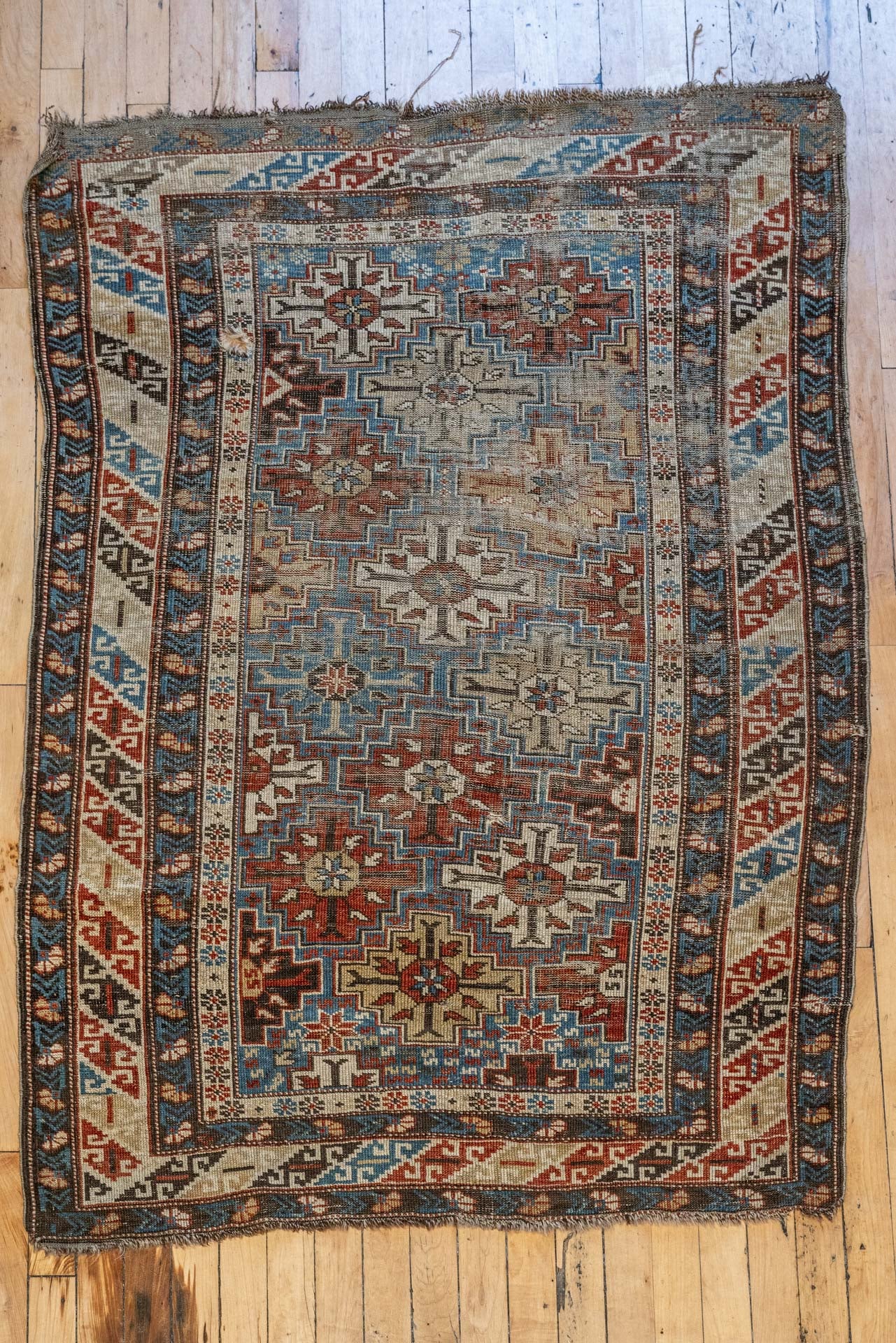 3'4 x 5'0 Antique Caucasian Rug RUGS - vintage Rug & Weave Rugs