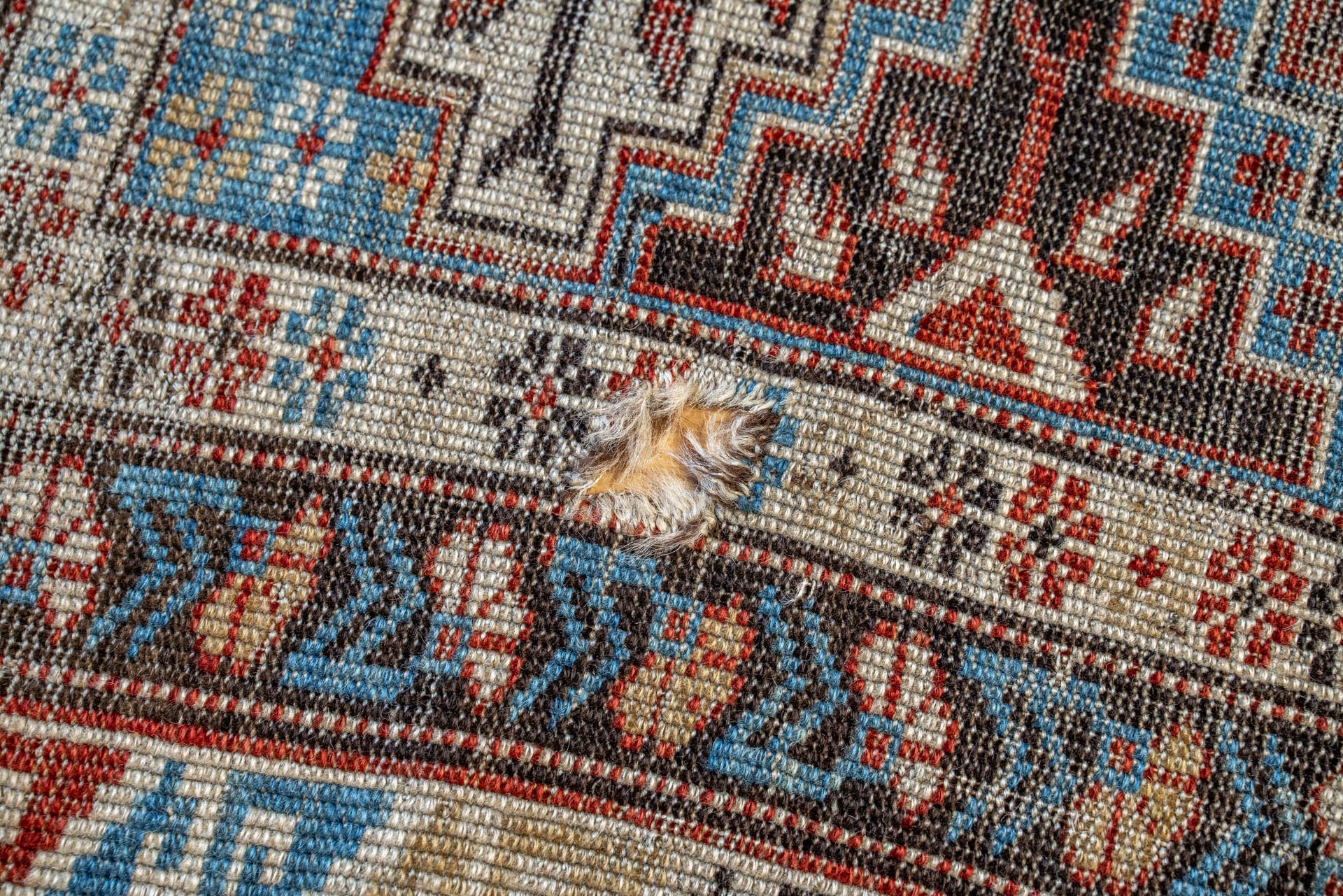 3'4 x 5'0 Antique Caucasian Rug RUGS - vintage Rug & Weave Rugs