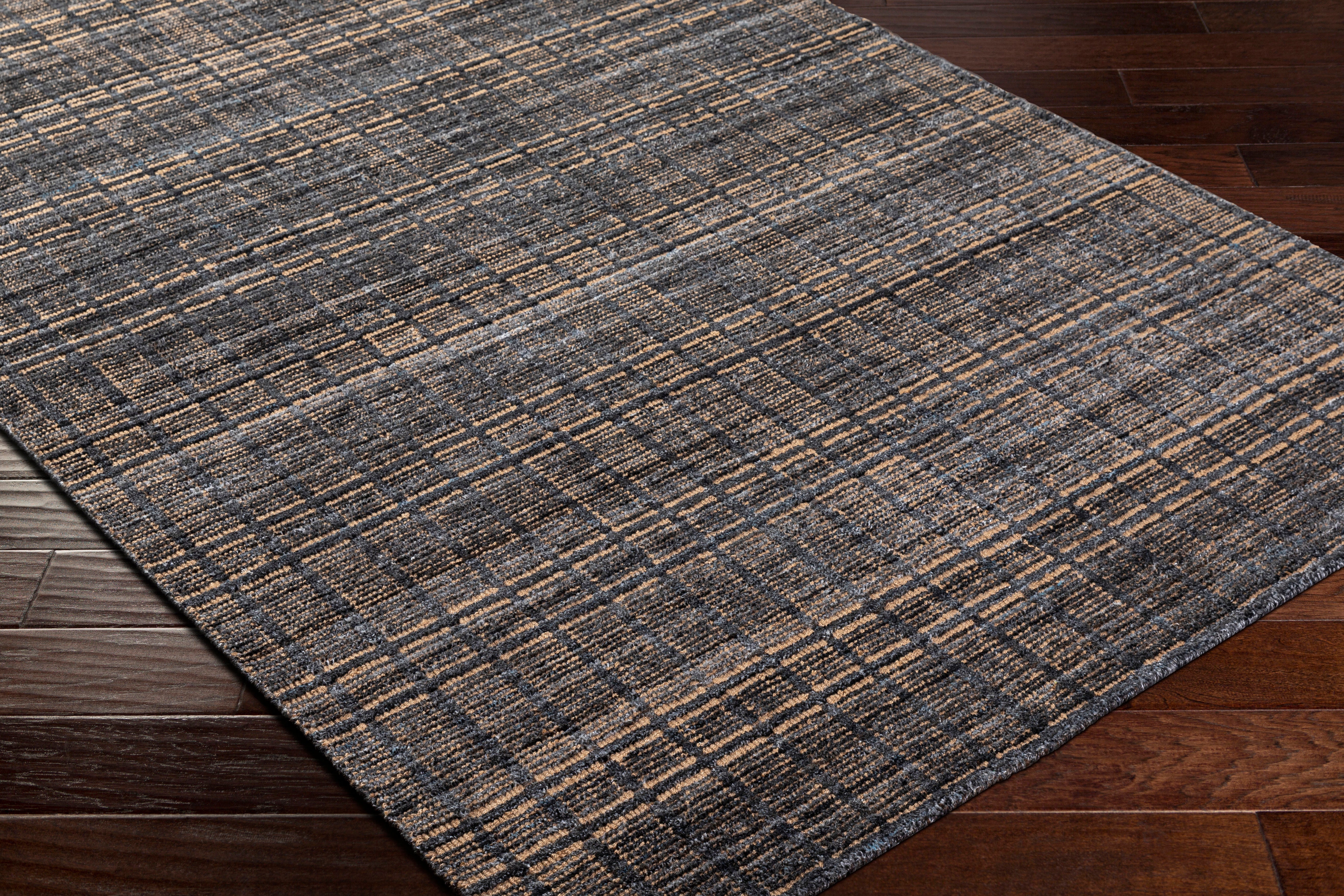 Sahan Charcoal Hand Loomed Rug RUGS - synthetic Surya