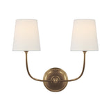 Vendome Double Sconce LIGHTING - sconce Visual Comfort Hand-Rubbed Antique Brass