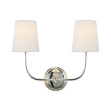Vendome Double Sconce LIGHTING - sconce Visual Comfort Polished Nickel