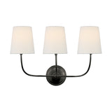 Vendome Triple Sconce LIGHTING - sconce Visual Comfort Bronze