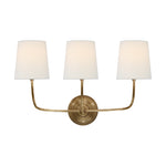 Vendome Triple Sconce LIGHTING - sconce Visual Comfort Hand-Rubbed Antique Brass