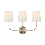 Vendome Triple Sconce LIGHTING - sconce Visual Comfort Polished Nickel