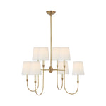 Vendome Large Chandelier LIGHTING - chandelier Visual Comfort Hand-Rubbed Antique Brass