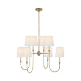 Vendome Large Chandelier LIGHTING - chandelier Visual Comfort Hand-Rubbed Antique Brass