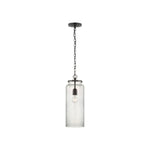 Katie Large Cylinder Pendant LIGHTING - pendant Visual Comfort Bronze Clear Glass