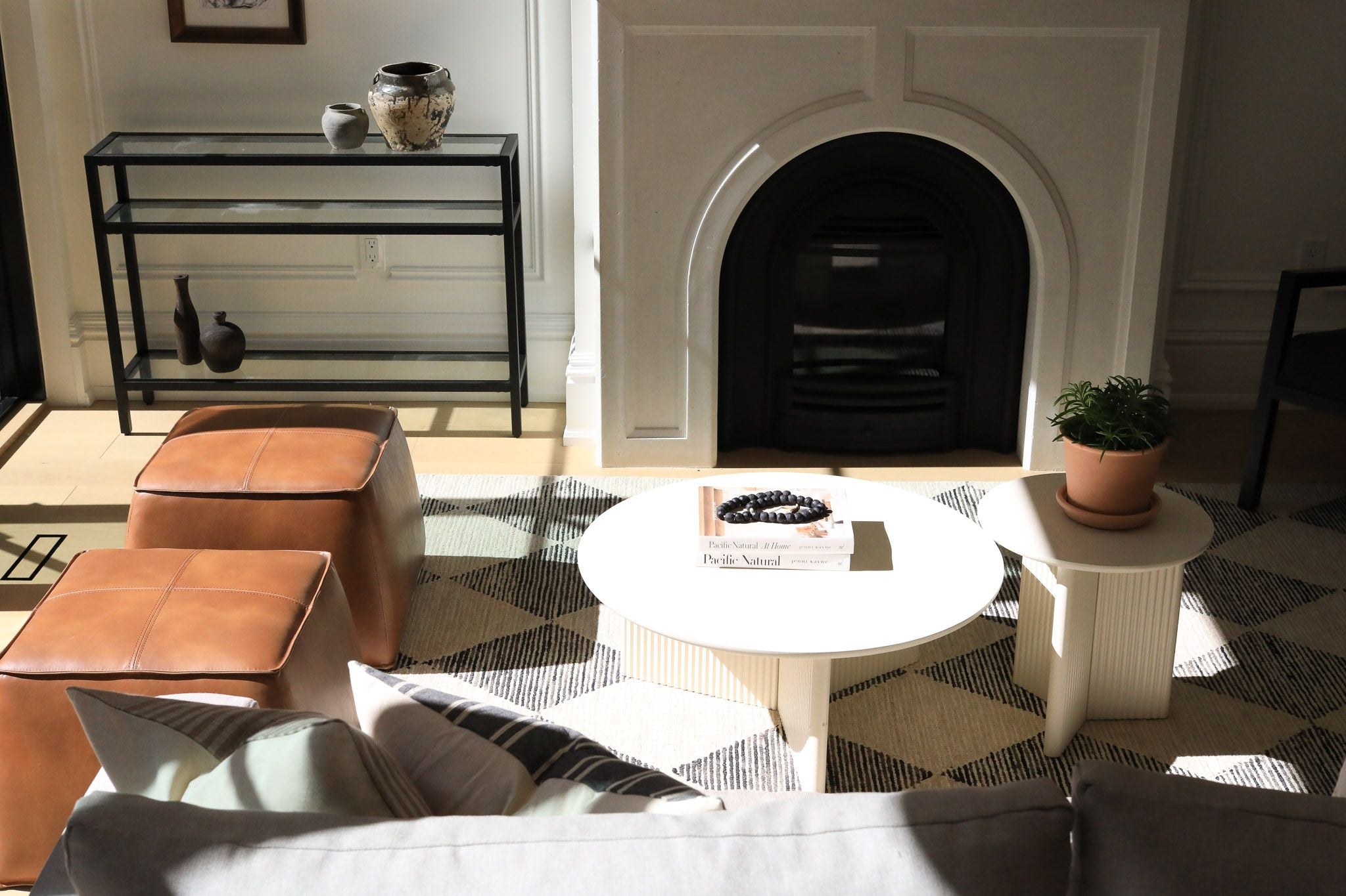 Aiden Ottoman / Tan 6 - FURNITURE - ottoman Sunpan