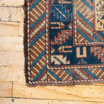 3'4" x 4'11" Antique Caucasian Rug RUGS - vintage Rug & Weave Rugs