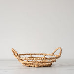 Round Hyacinth Basket with Handles basket Accents De Ville (ShopZio)
