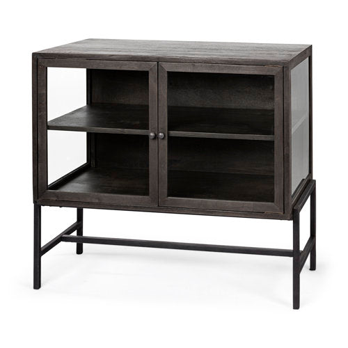 Ariel Accent Cabinet 7 - FURNITURE - sideboard/cabinet Mercana Dark Brown Wood