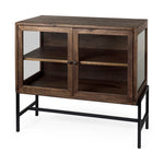 Ariel Accent Cabinet 7 - FURNITURE - sideboard/cabinet Mercana Medium Brown Wood