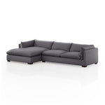 Walden 2 Piece Sectional - Charcoal 2 - FURNITURE - sectional Four Hands