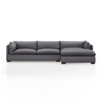 Walden 2 Piece Sectional - Charcoal 2 - FURNITURE - sectional Four Hands Right 131"