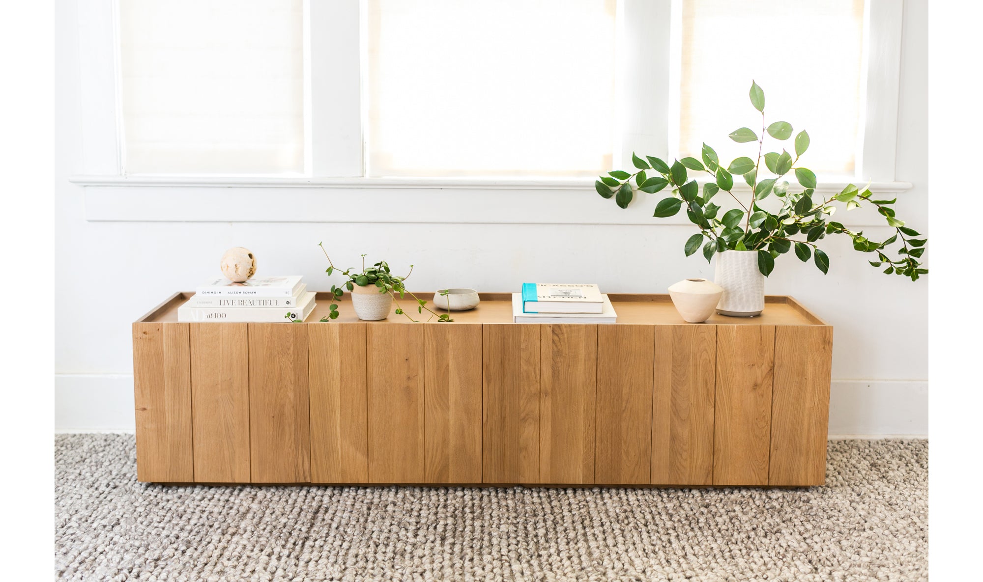 Lath Media Cabinet - Natural 7 -FURNITURE - sideboard/cabinet Moe's Furniture