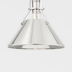 METAL NO.2 Wall Sconce by Mark D. Sikes LIGHTING - sconce Hudson Valley Lighting Polished Nickel