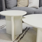 Gus* Modern Odeon Coffee Table - Pearl 4 - b - FURNITURE - coffee table - round Gus