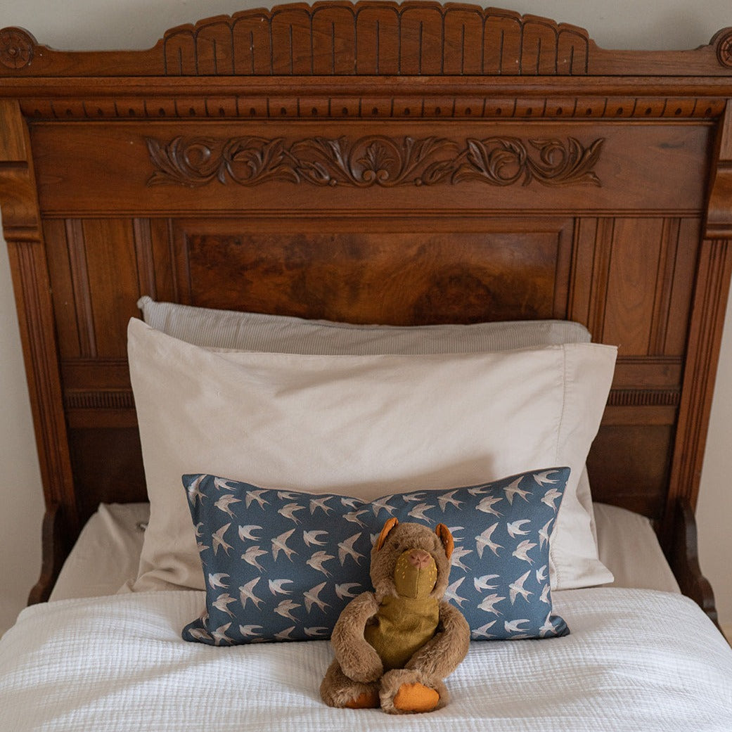 Swallows Pillow Cover by Fox & Flax nursery pillows Fox & Flax