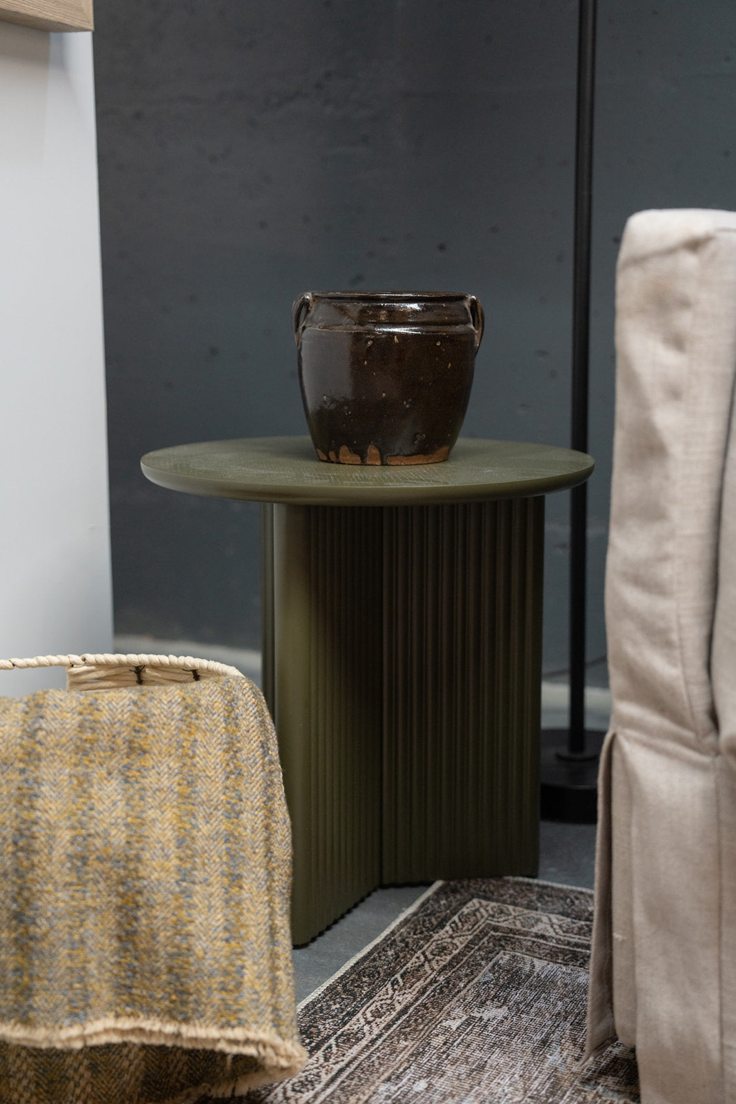 Gus* Modern Odeon End Table - Olive 5 - a- FURNITURE - accent table - wood Gus