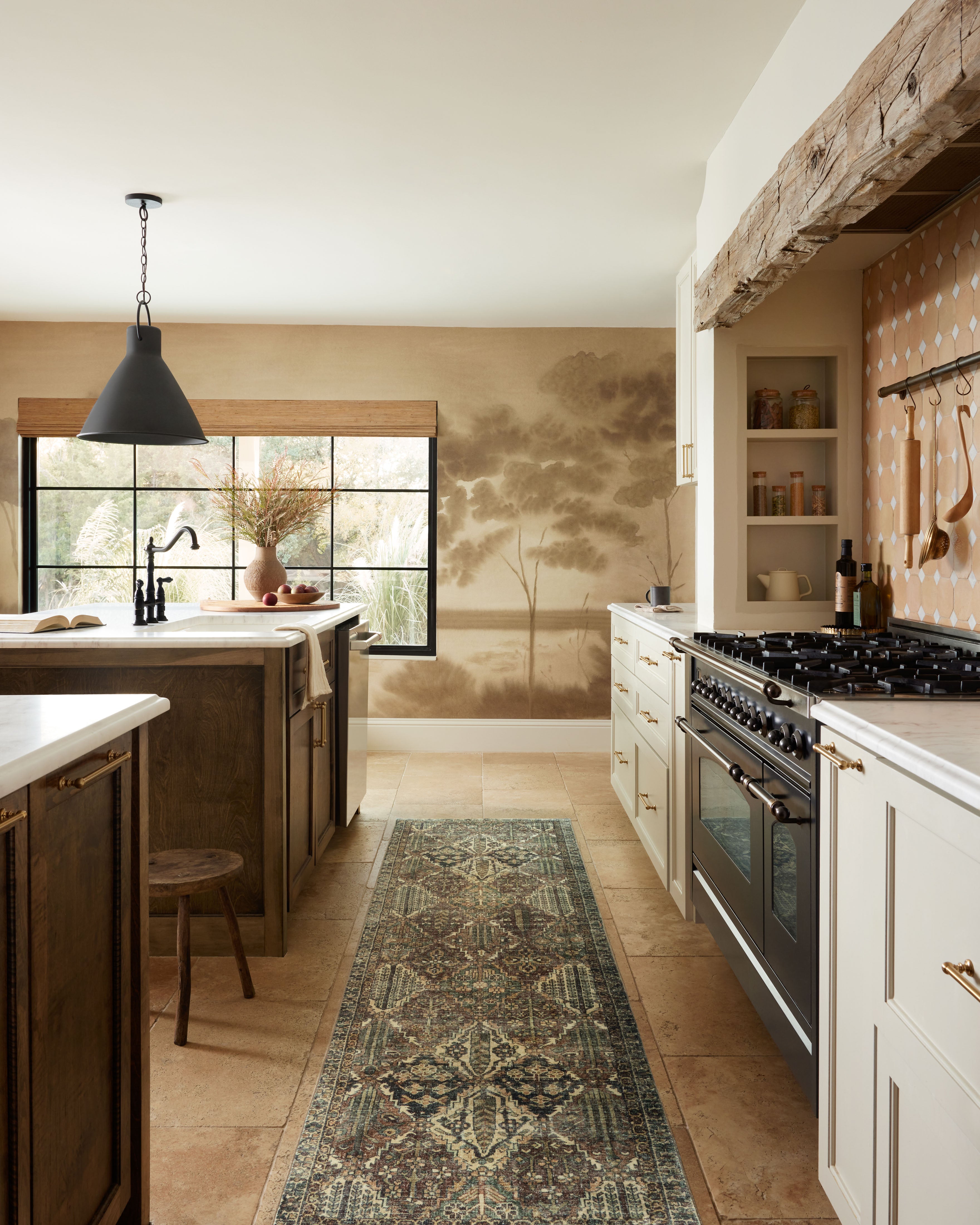 Magnolia Home by Joanna Gaines x Loloi Banks Spice / Blue Rug 1 - RUGS - patterned Loloi