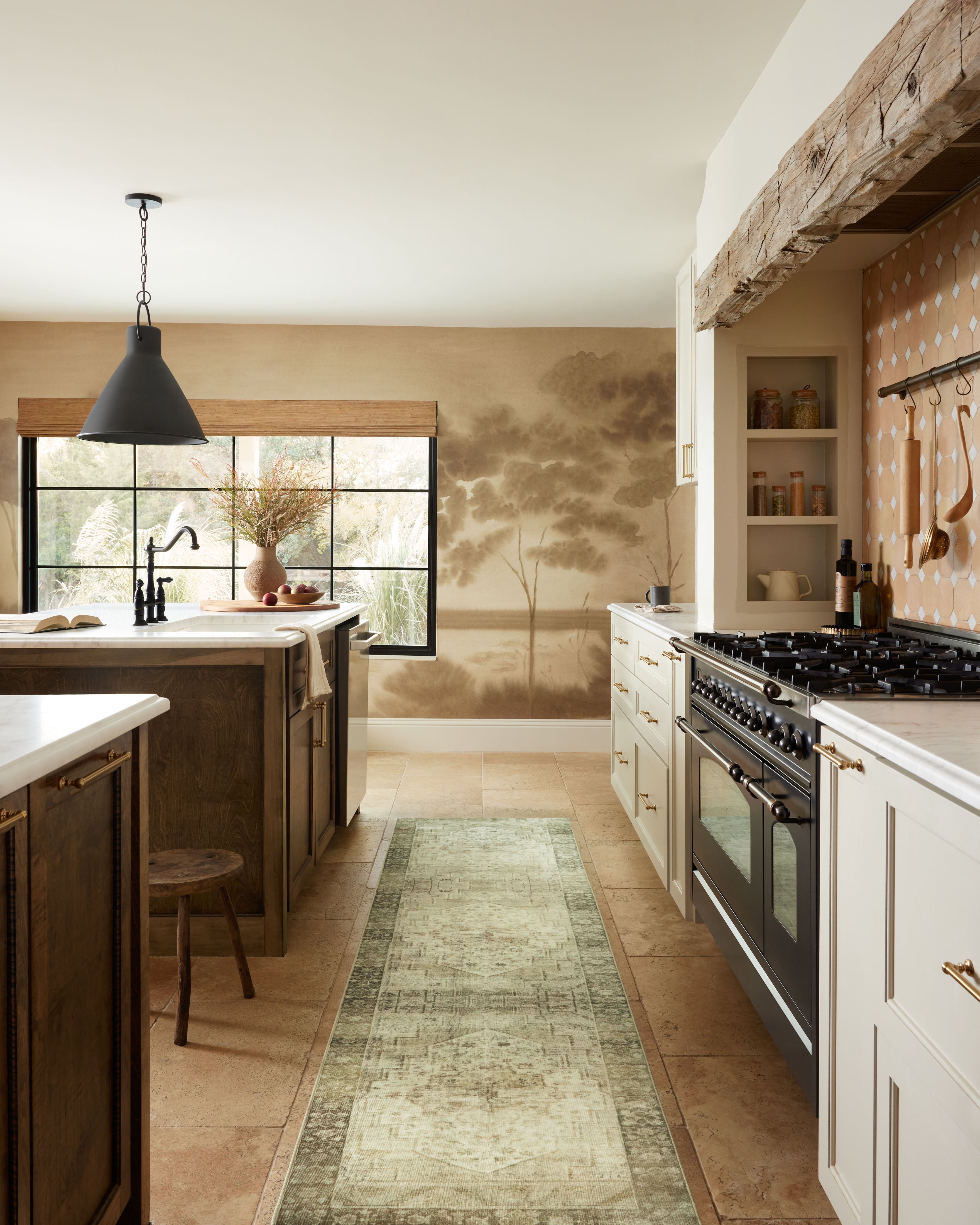 Magnolia Home by Joanna Gaines x Loloi Banks Natural / Granite Rug 1 - RUGS - patterned Loloi