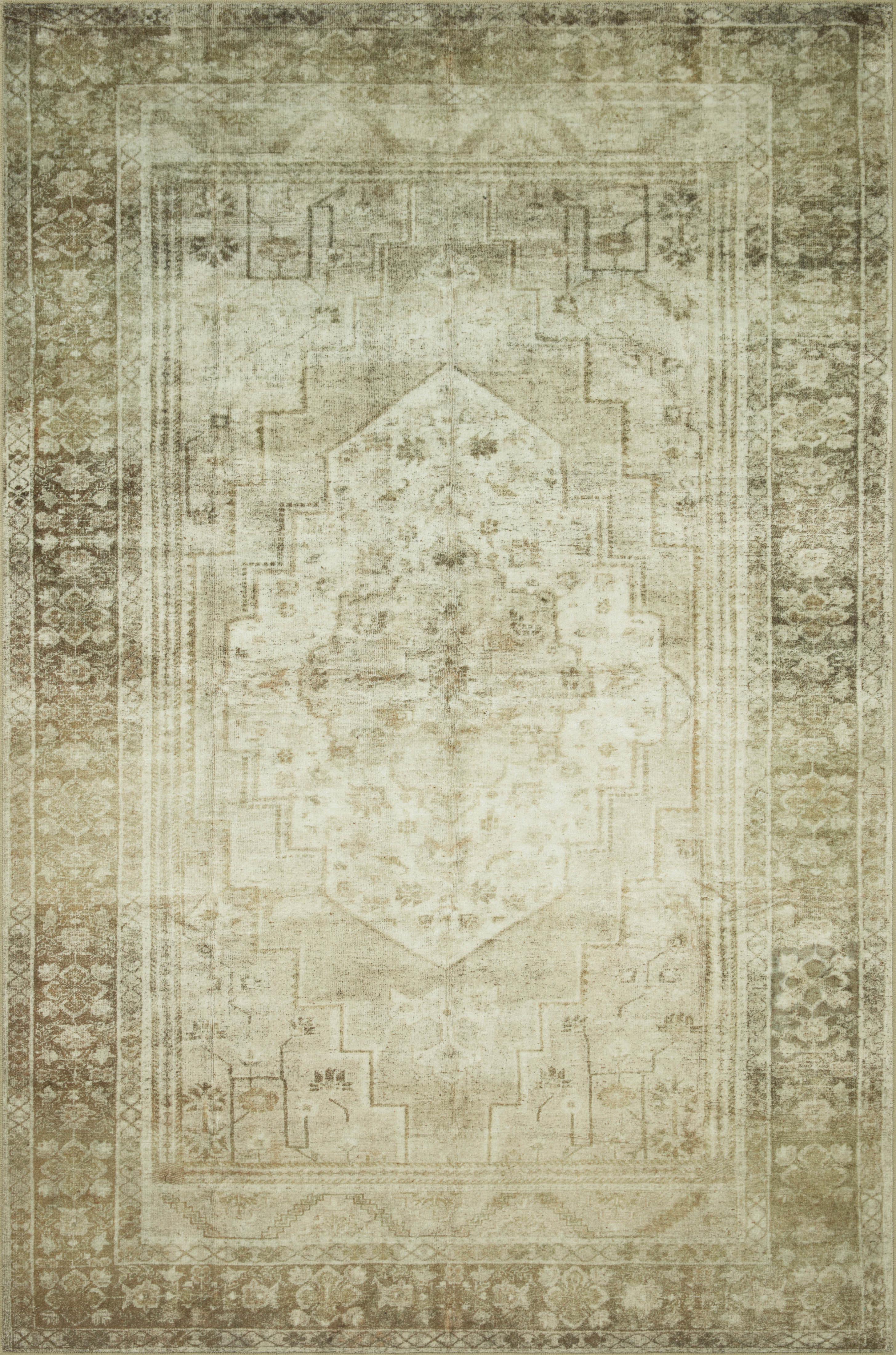 Magnolia Home by Joanna Gaines x Loloi Banks Natural / Granite Rug 1 - RUGS - patterned Loloi