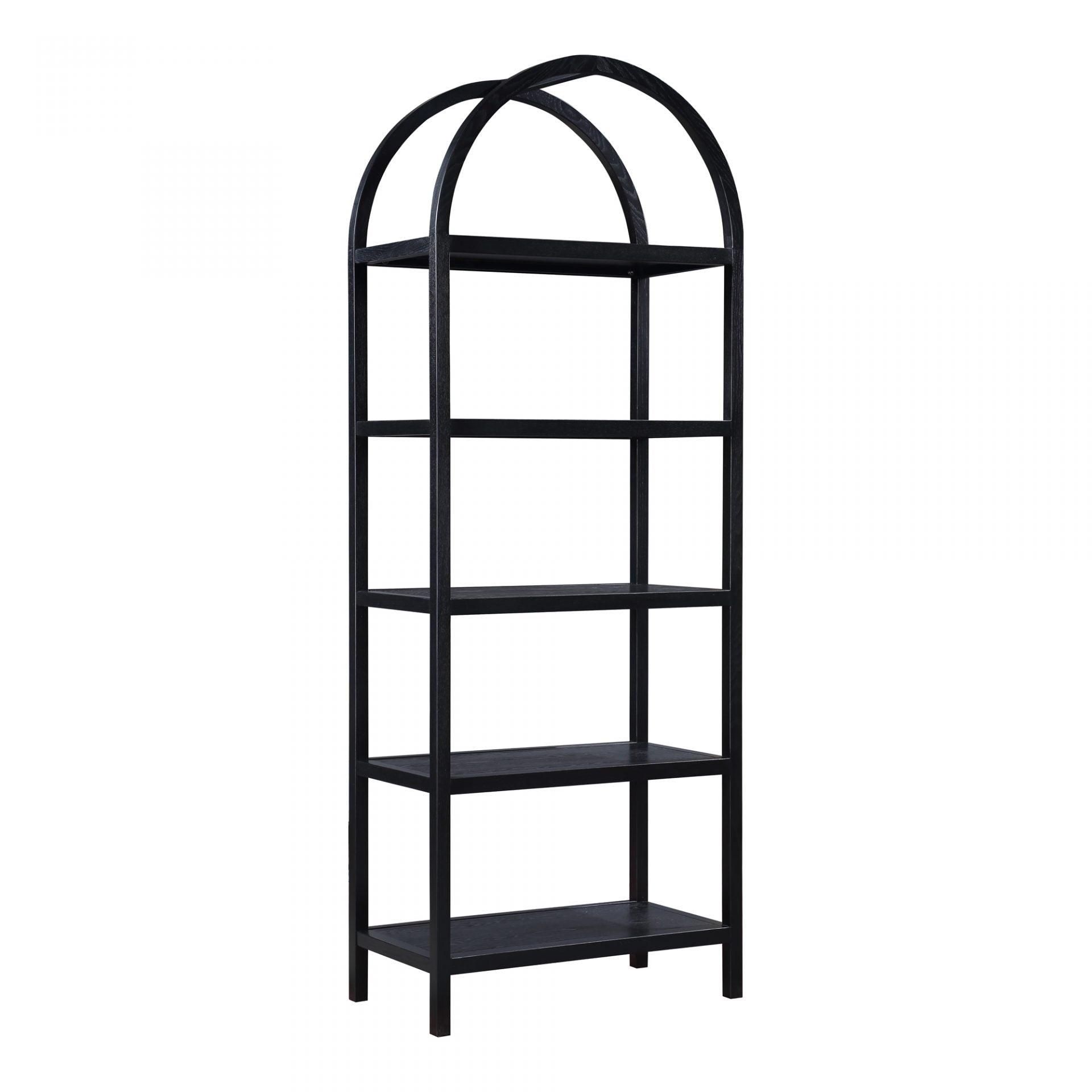 Row Bookcase 7 - FURNITURE - bookcase/cabinet Moe's Furniture Black