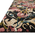 Loloi Belladonna Black / Berry Rug 0-RUGS-wool rugs Loloi