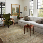Jean Stoffer x Loloi Bradbury Dove / Gold Rug 0-patterned rugs Loloi