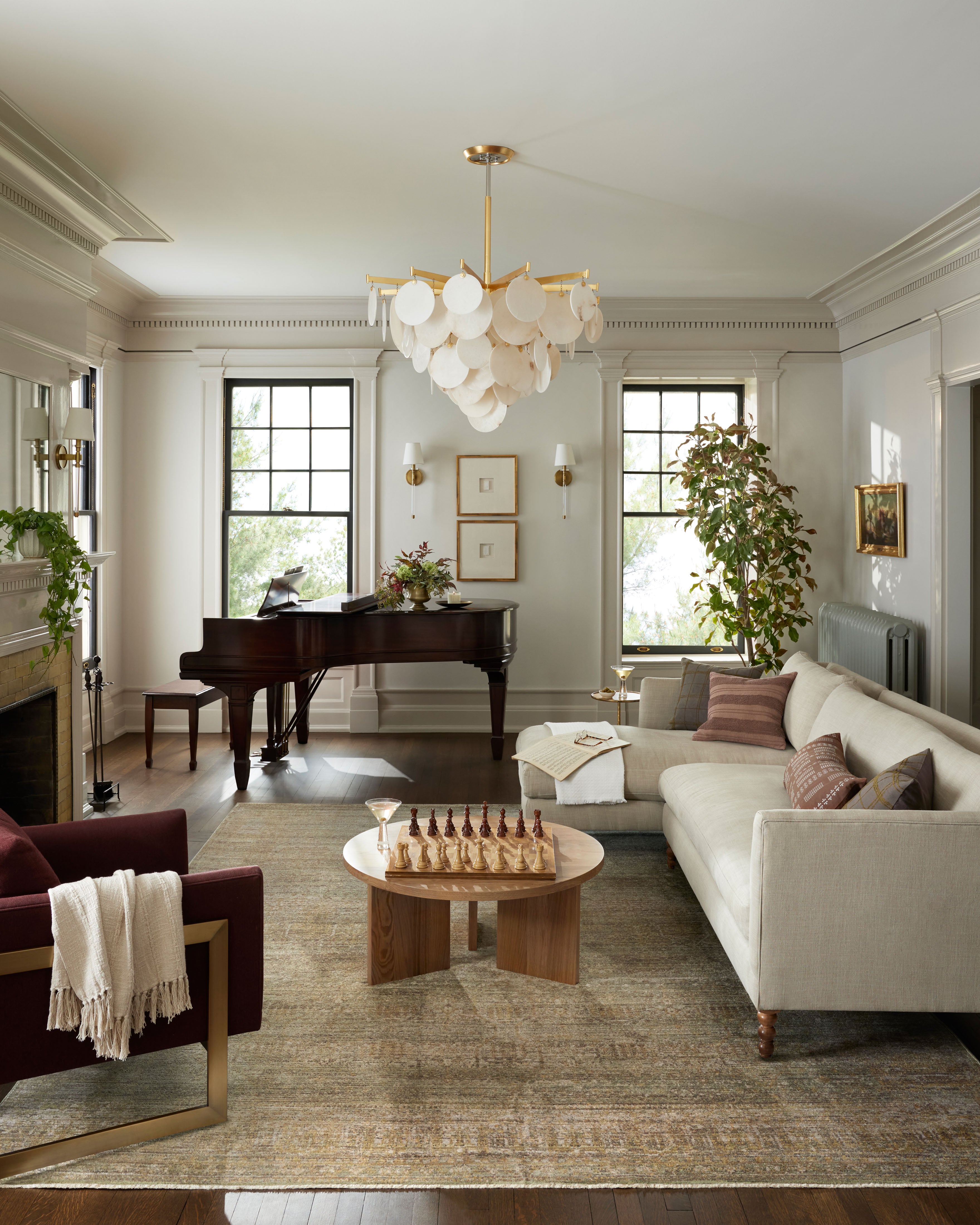 Jean Stoffer x Loloi Bradbury Dove / Gold Rug 0-patterned rugs Loloi