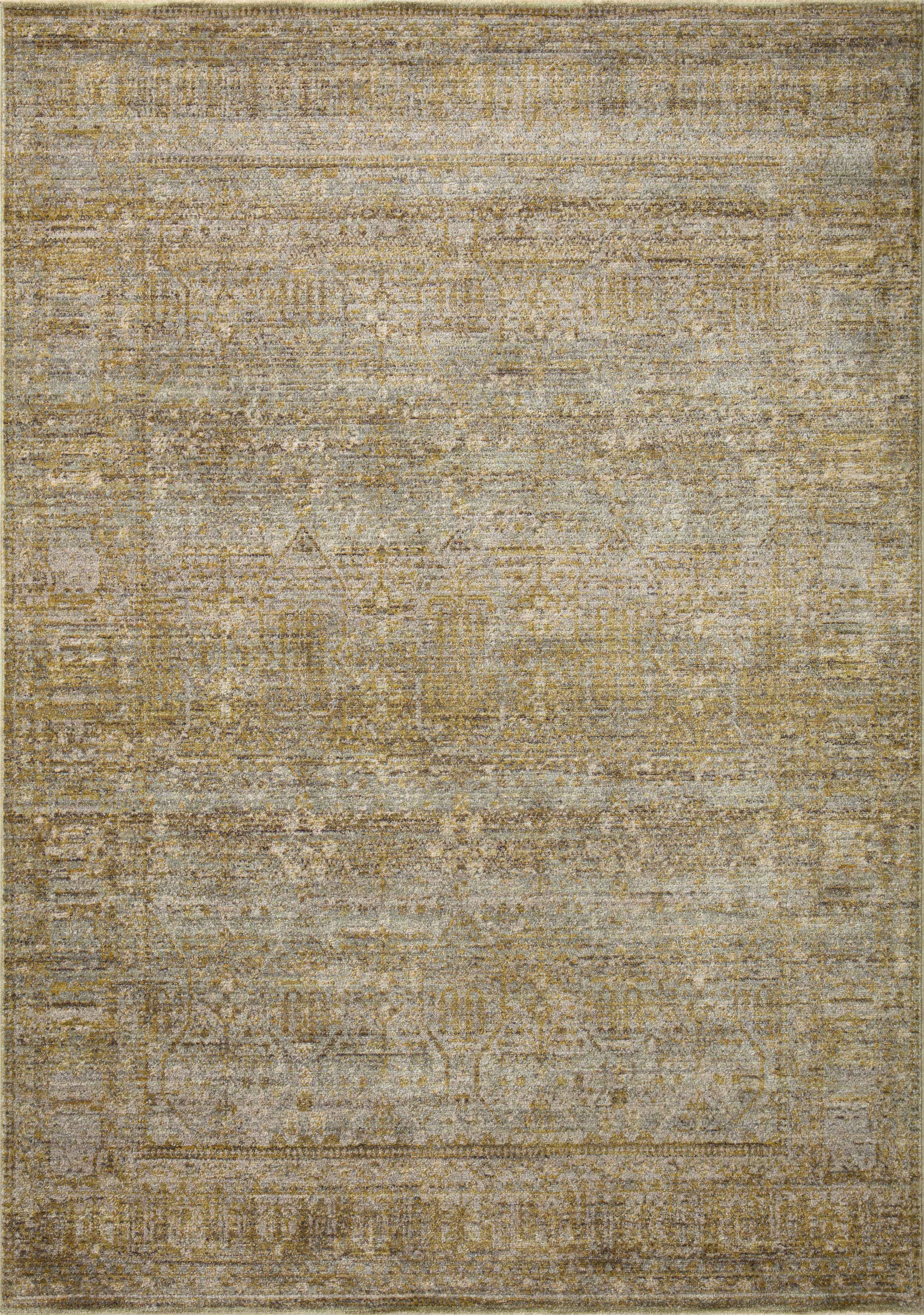 Jean Stoffer x Loloi Bradbury Dove / Gold Rug 0-patterned rugs Loloi
