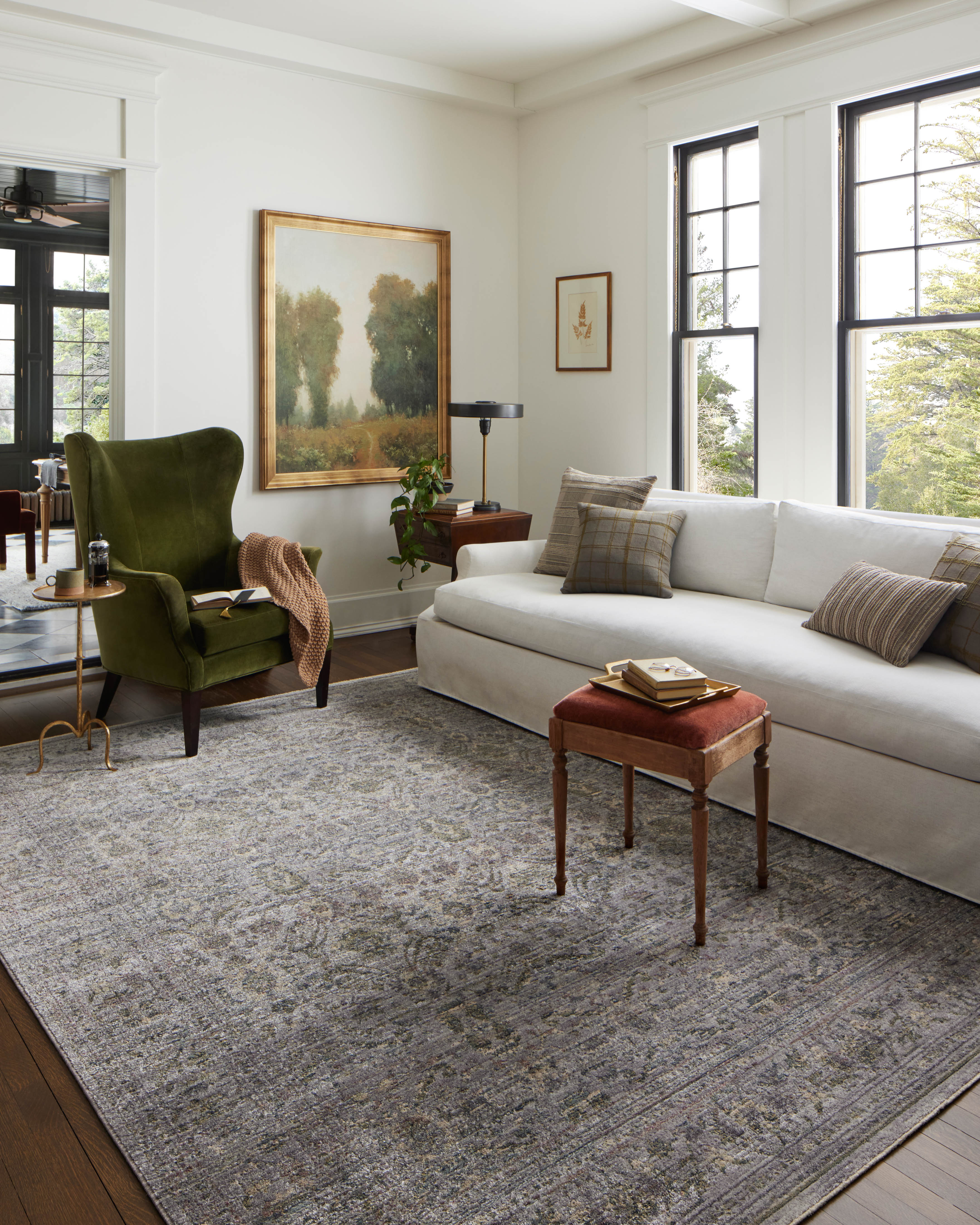 Jean Stoffer x Loloi Bradbury Grey / Multi Rug 0-patterned rugs Loloi
