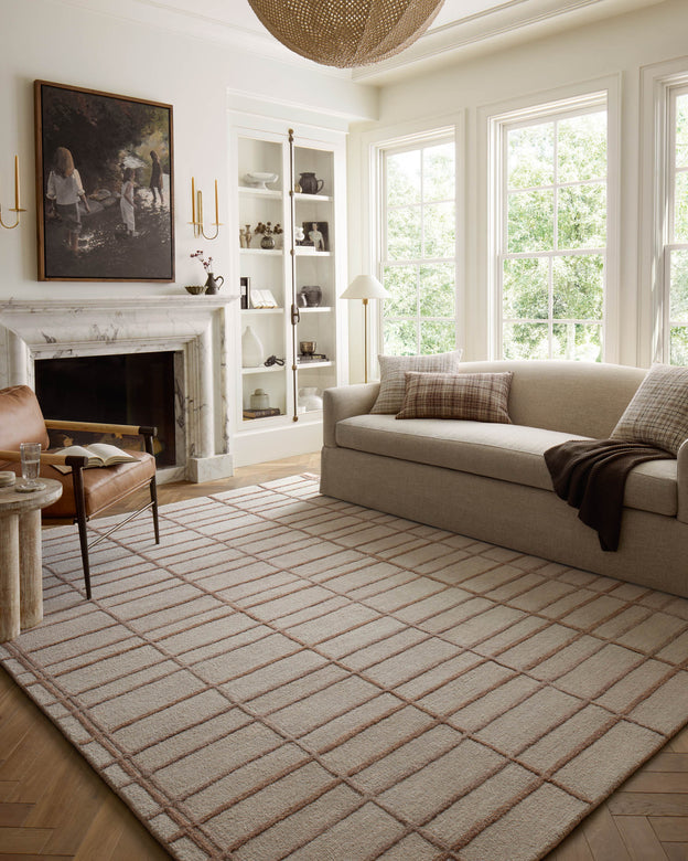 OVERSTOCK RUG - Loloi Bradley Rose / Blush Rug - 7'9" x 9'9" IN STORE - Sale Rug Loloi