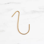 Handmade Brass J Hook wall hook Fog Linen Work Medium