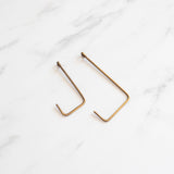 Handmade Brass Single Hook wall hook Fog Linen Work