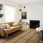 Angela Rose x Loloi Colton Natural/ Black Rug 0-RUGS Loloi