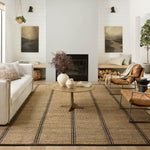 Angela Rose x Loloi Colton Natural/ Black Rug 0-RUGS Loloi