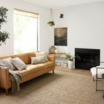 Angela Rose x Loloi Colton Natural/ Navy Rug 0-RUGS Loloi