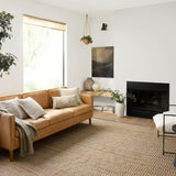 Angela Rose x Loloi Colton Natural/ Navy Rug 0-RUGS Loloi