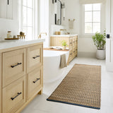 Angela Rose x Loloi Colton Natural/ Navy Rug 0-RUGS Loloi