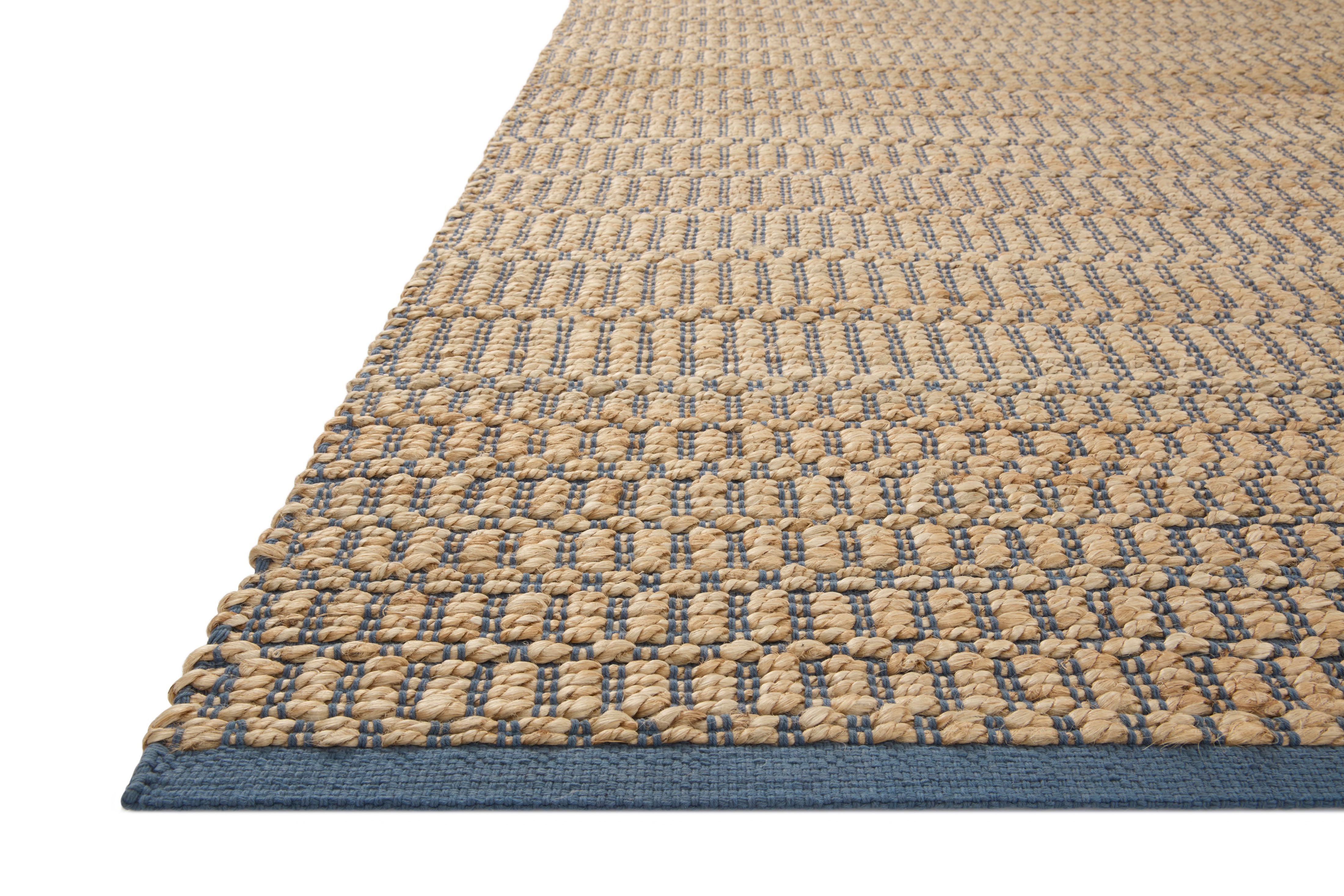 Angela Rose x Loloi Colton Natural/ Navy Rug 0-RUGS Loloi
