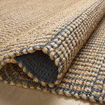 Angela Rose x Loloi Colton Natural/ Navy Rug 0-RUGS Loloi